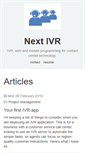 Mobile Screenshot of nextivr.com